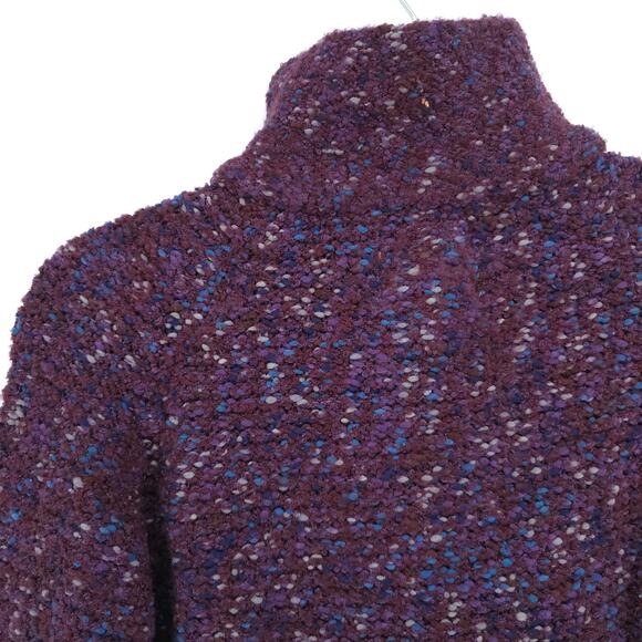 Anthro Curio Vintage Plum Cottagecore Chunky Knit Covered Buttons Petticoat M - Picture 15 of 16